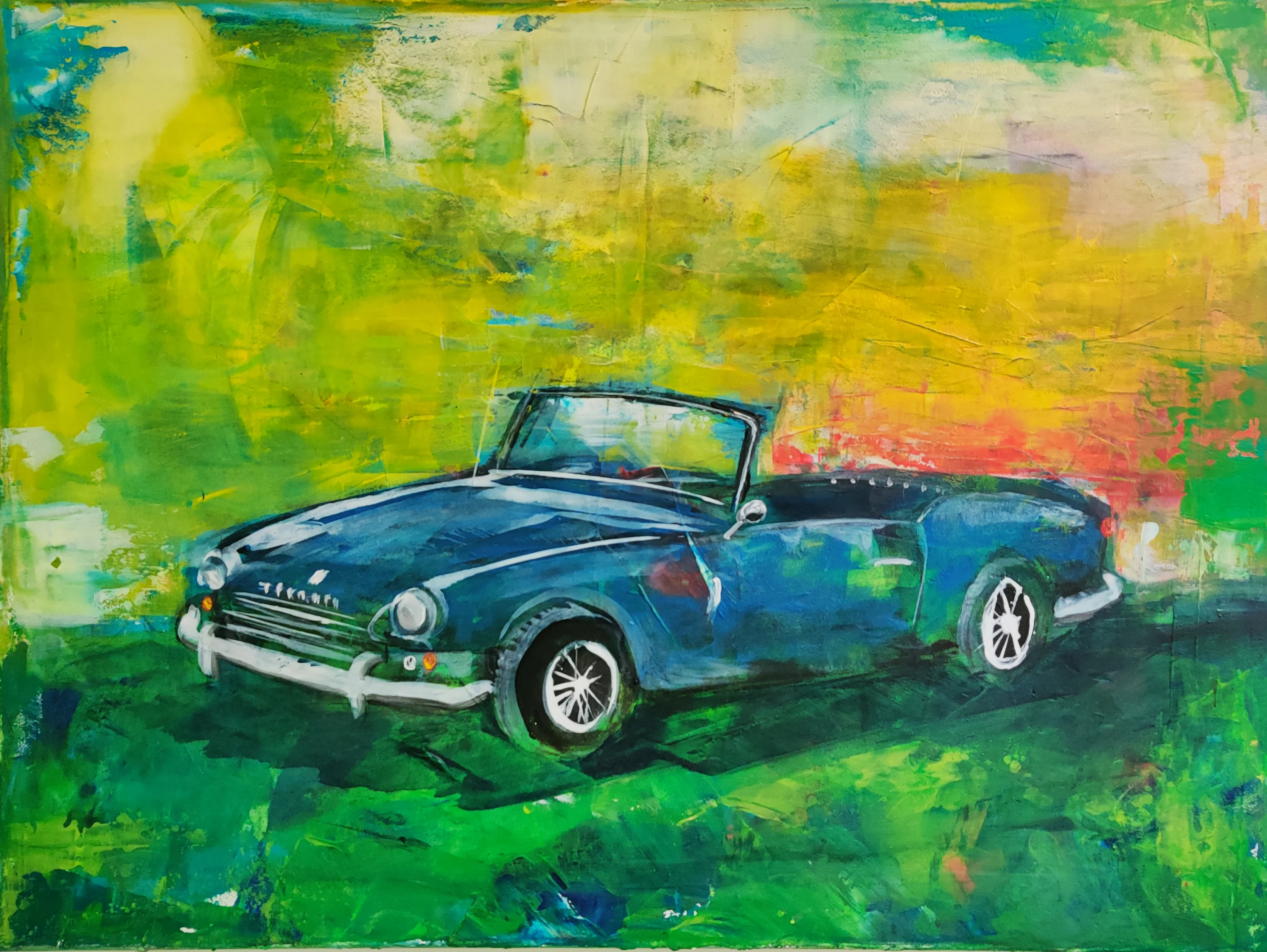 Der blaue Klassiker auf der Wiese